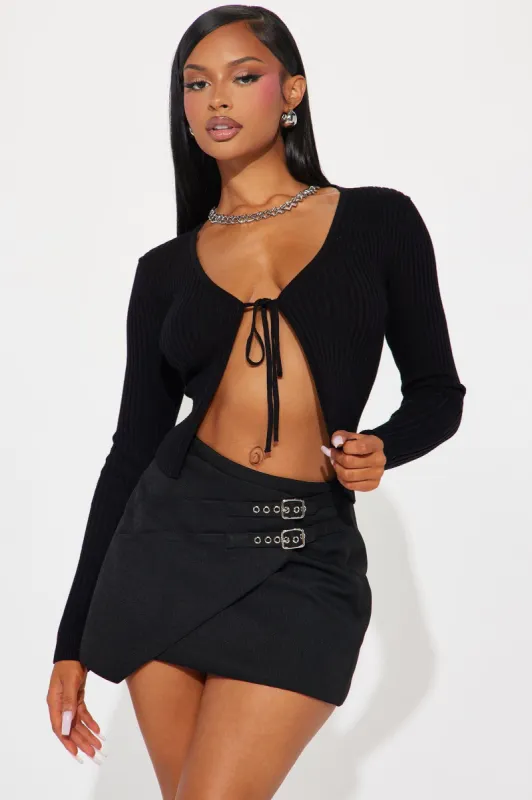 Sweet Talks Cardigan - Black sold by Fashion Nova