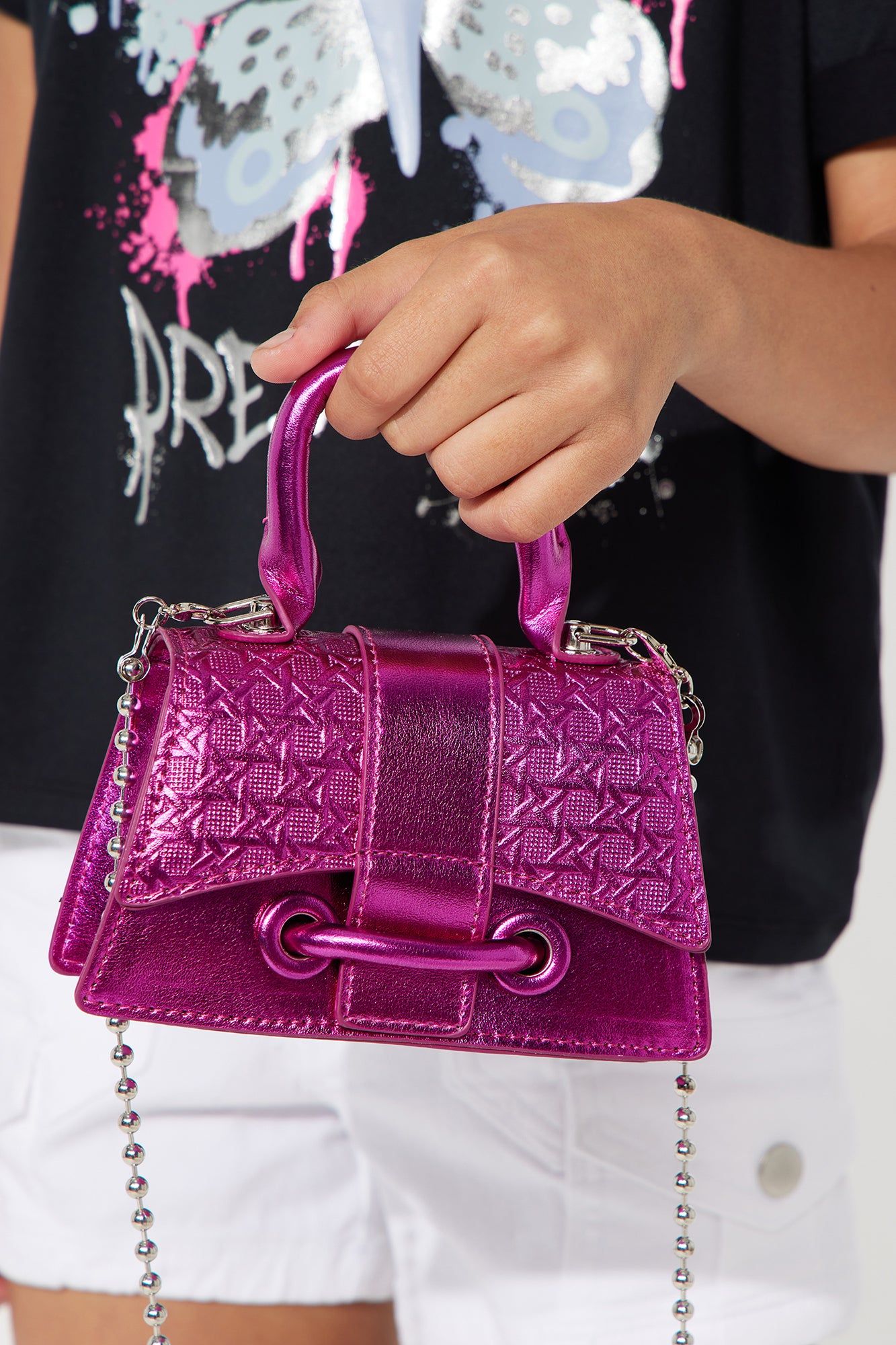 Mini Bring You Everywhere Crossbody Bag - Fuchsia sold by Fashion Nova product image thumbnail 2