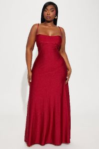 Madison Tricot Gown - Red sold by Fashion Nova