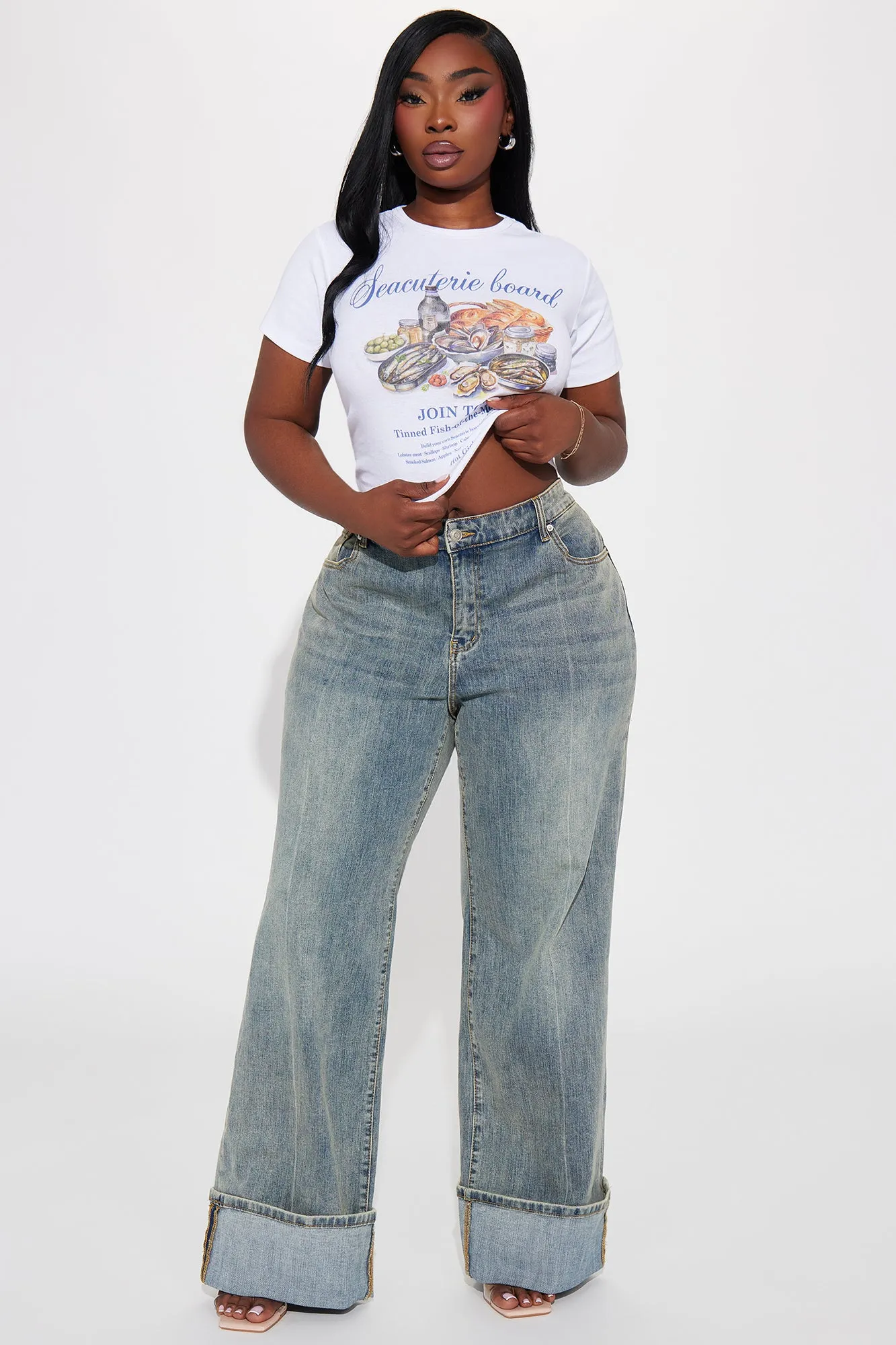 Seacuterie Board Graphic Tee - White sold by Fashion Nova product image thumbnail 4