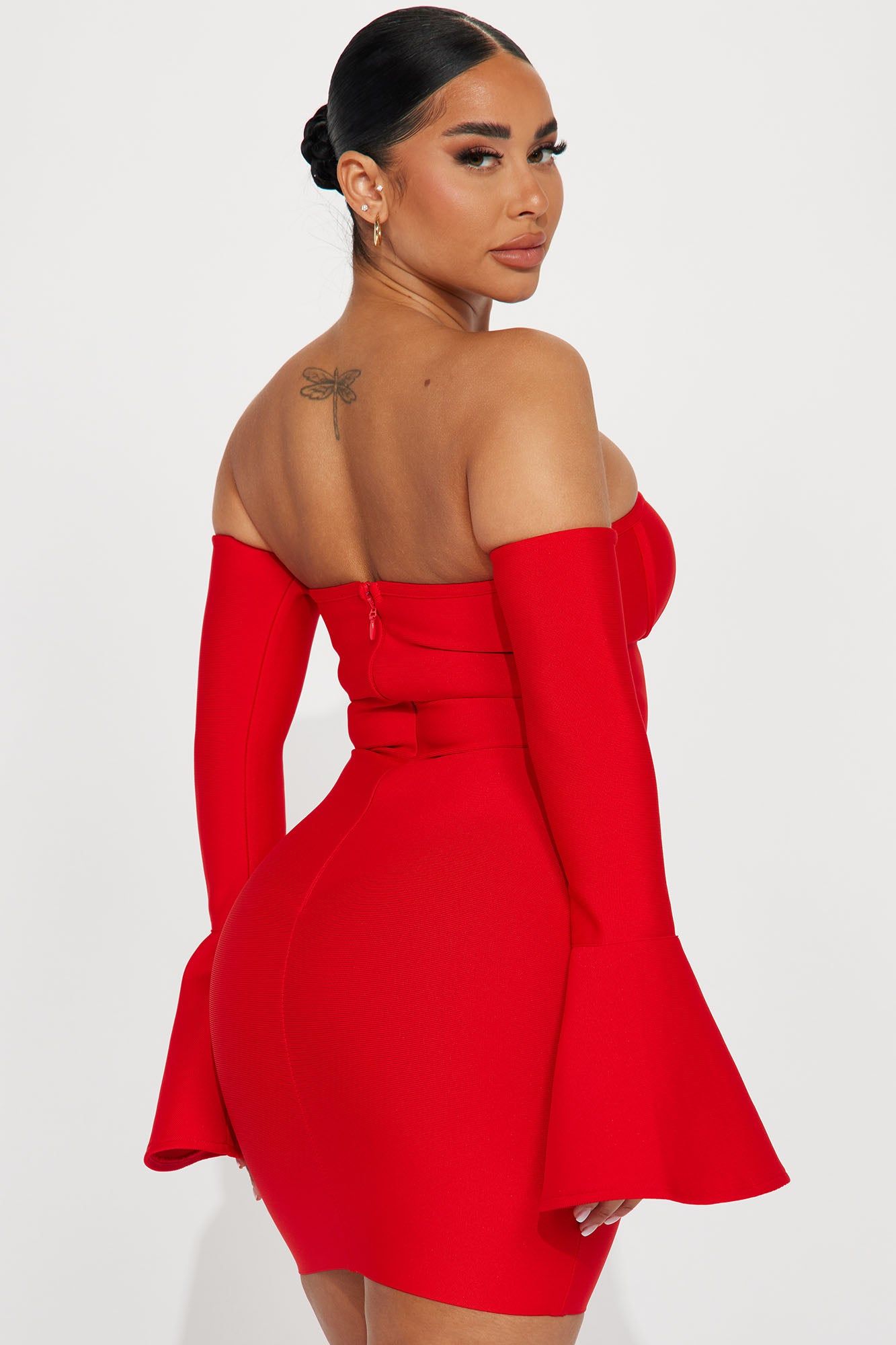 Andrea Bandage Mini Dress - Red sold by Fashion Nova product image thumbnail 3