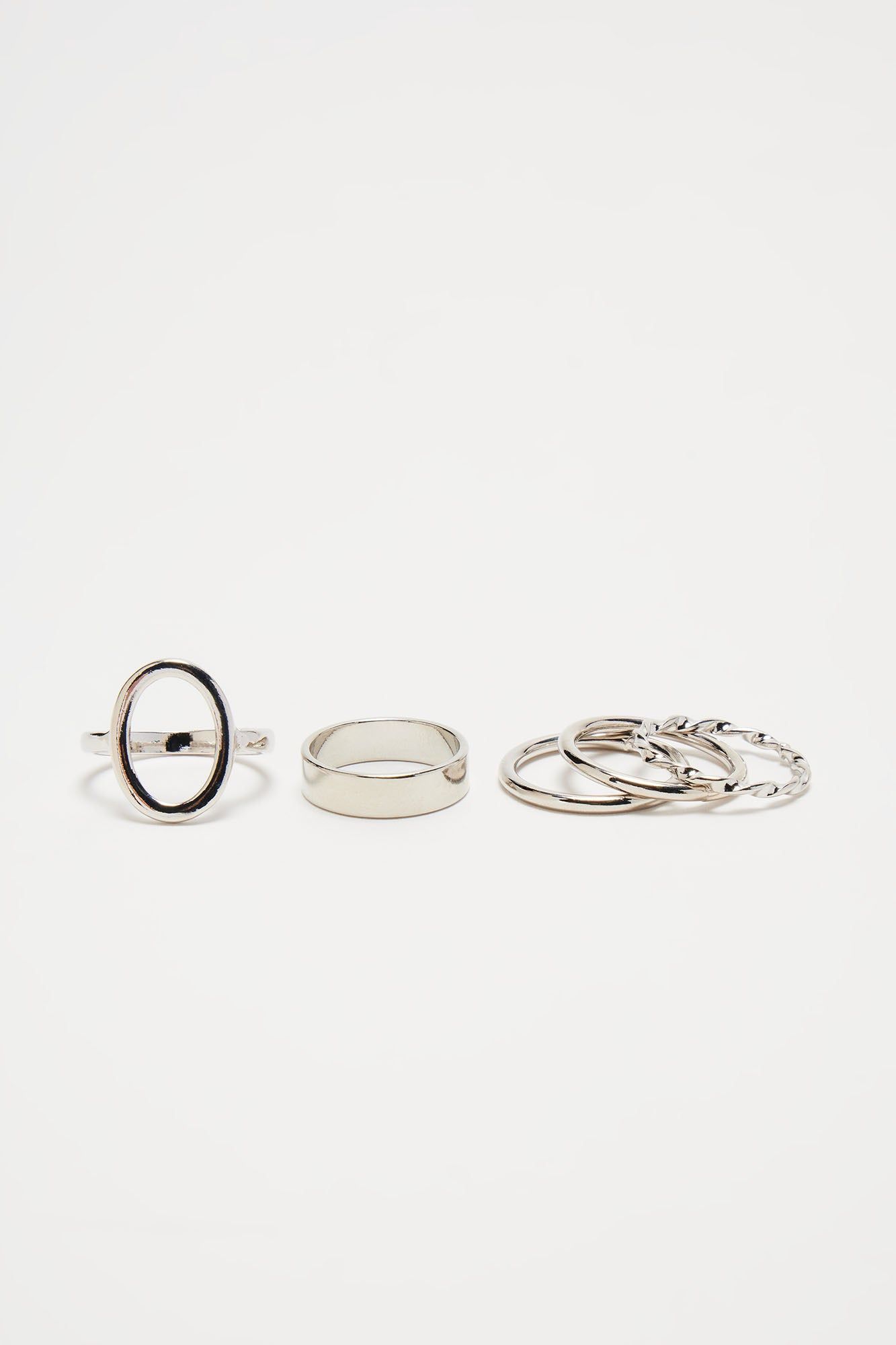 Show Me More Ring Set - Silver sold by Fashion Nova