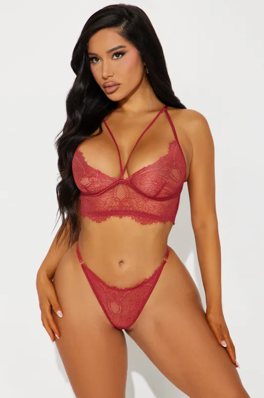 Bella Lace 2 Piece Set - Red sold by Fashion Nova