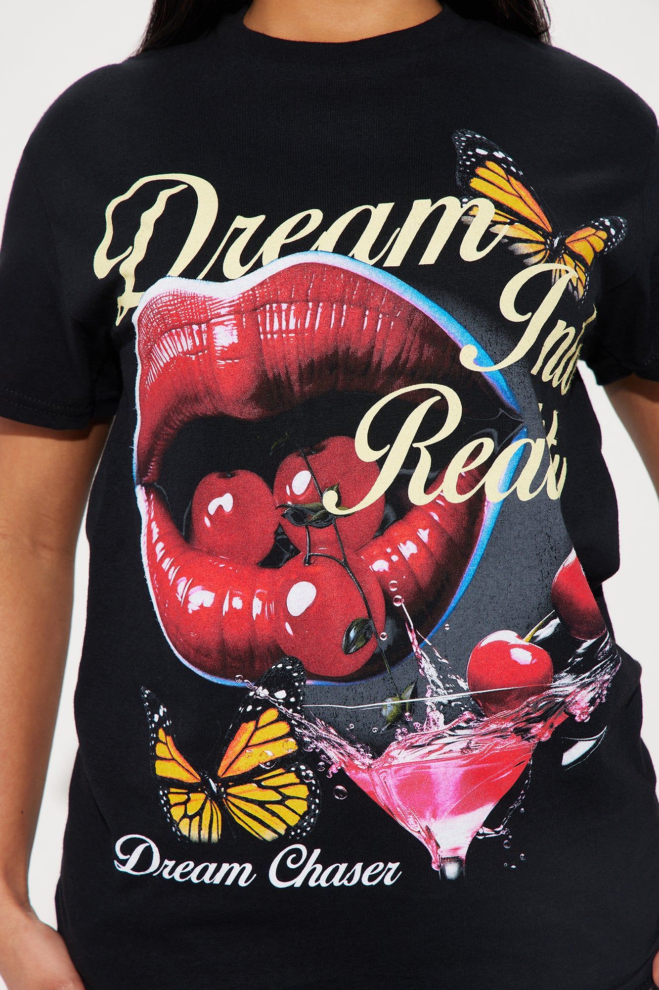 Dreams Turn Into Reality Graphic Tee - Black sold by Fashion Nova product image thumbnail 3