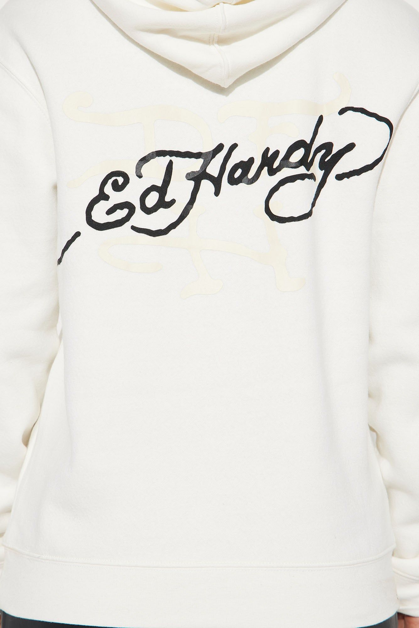 Ed Hardy Dragon Hoodie - Ivory sold by Fashion Nova product image thumbnail 6