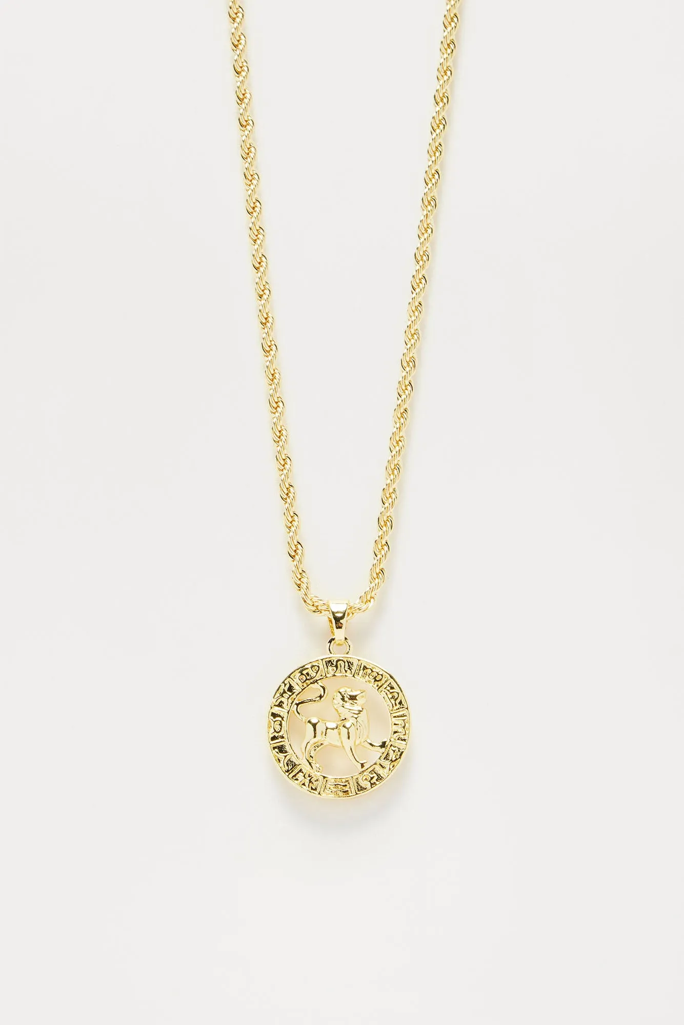 Leo Zodiac Pendant Necklace - Gold sold by Fashion Nova product image thumbnail 3