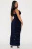 Claudia Sequin Maxi Dress - Navy sold by Fashion Nova