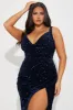 Claudia Sequin Maxi Dress - Navy sold by Fashion Nova