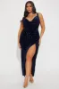 Claudia Sequin Maxi Dress - Navy sold by Fashion Nova