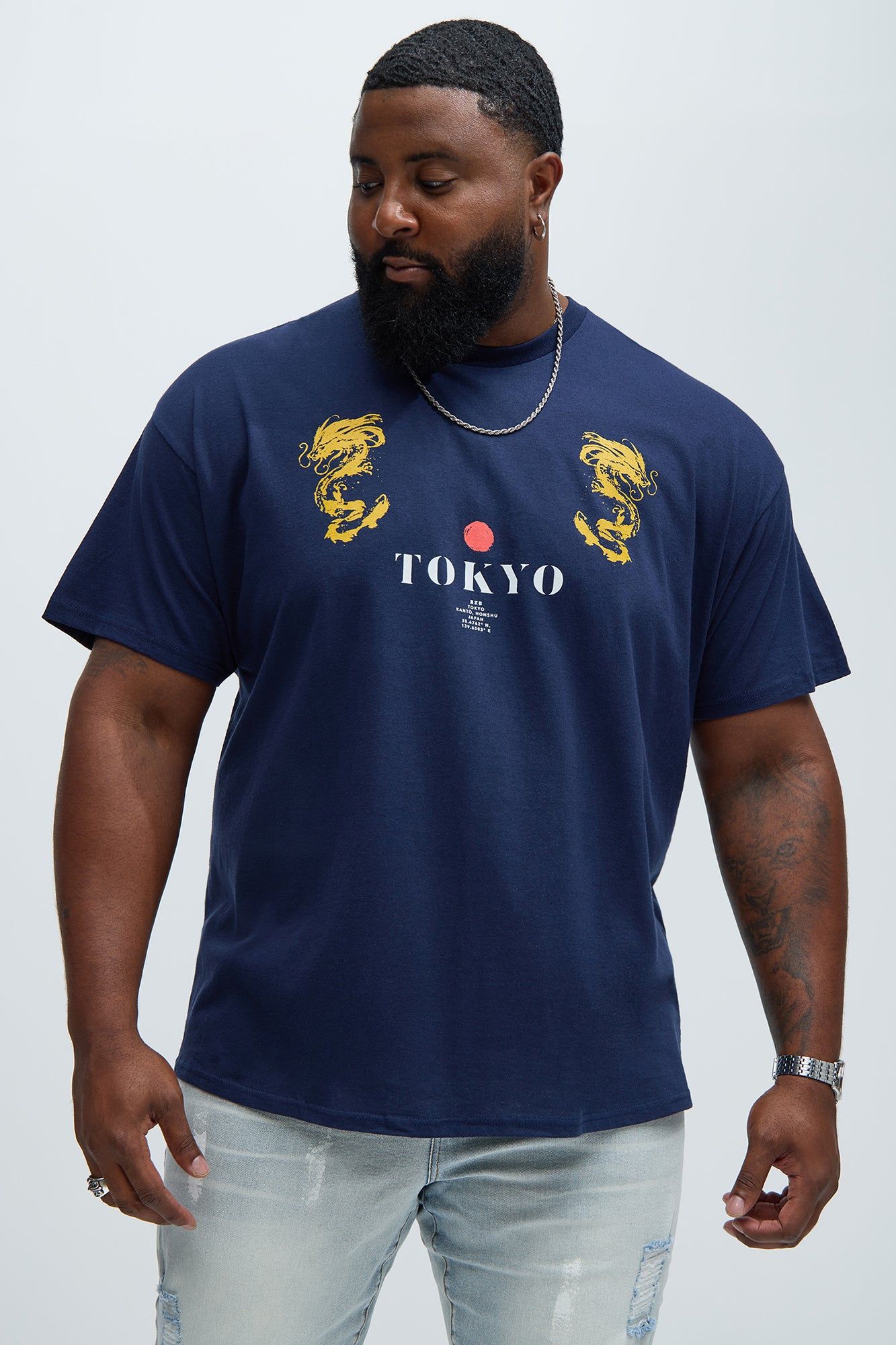 Tokyo Short Sleeve Tee - Navy sold by Fashion Nova product image thumbnail 5