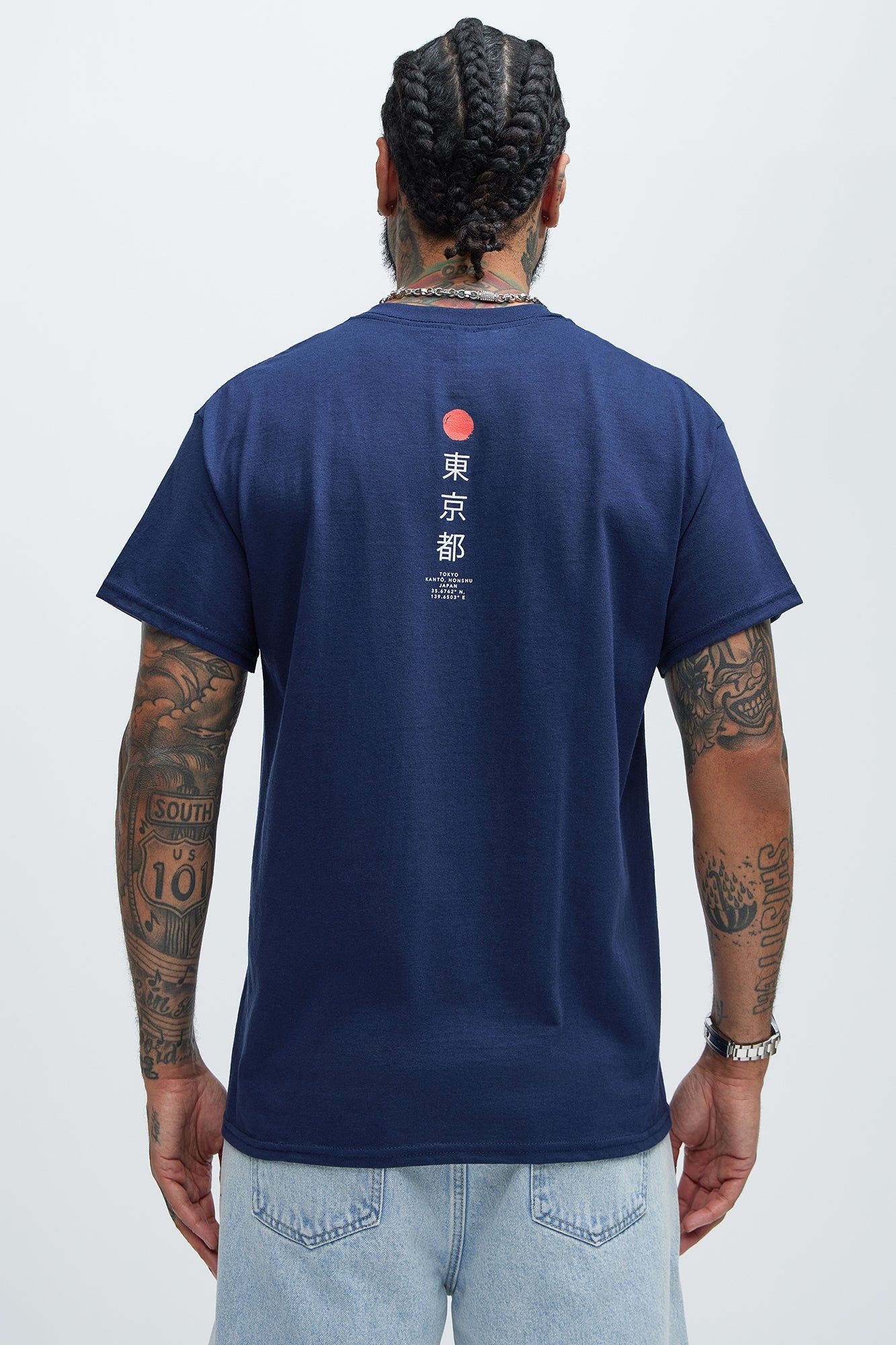 Tokyo Short Sleeve Tee - Navy sold by Fashion Nova product image thumbnail 4