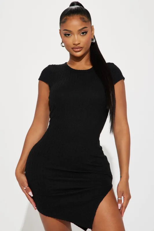 Harper Mini Dress - Black sold by Fashion Nova