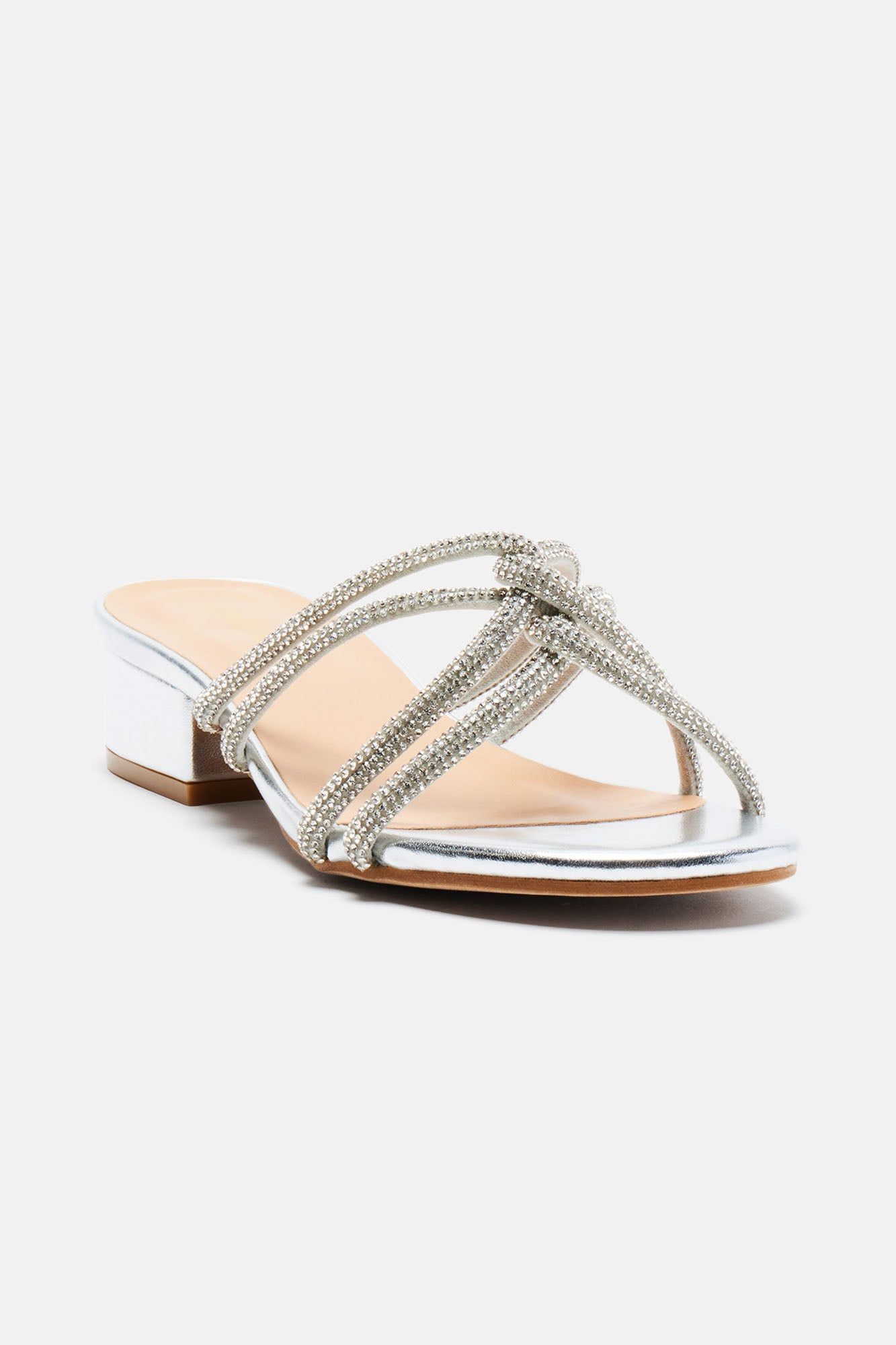 A New Look Heeled Sandals - Silver sold by Fashion Nova product image thumbnail 4