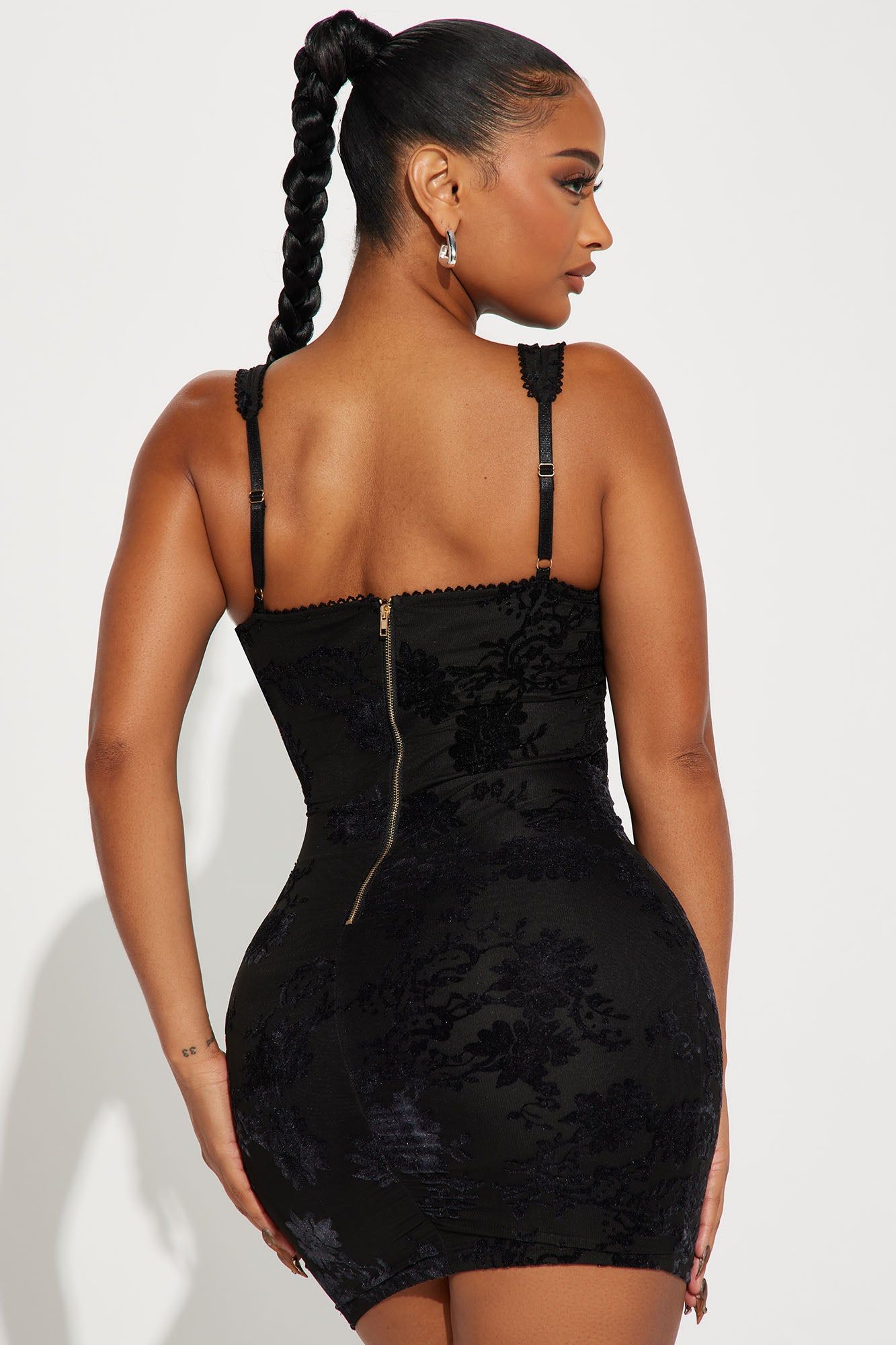 Melody Mesh Mini Dress - Black sold by Fashion Nova product image thumbnail 3