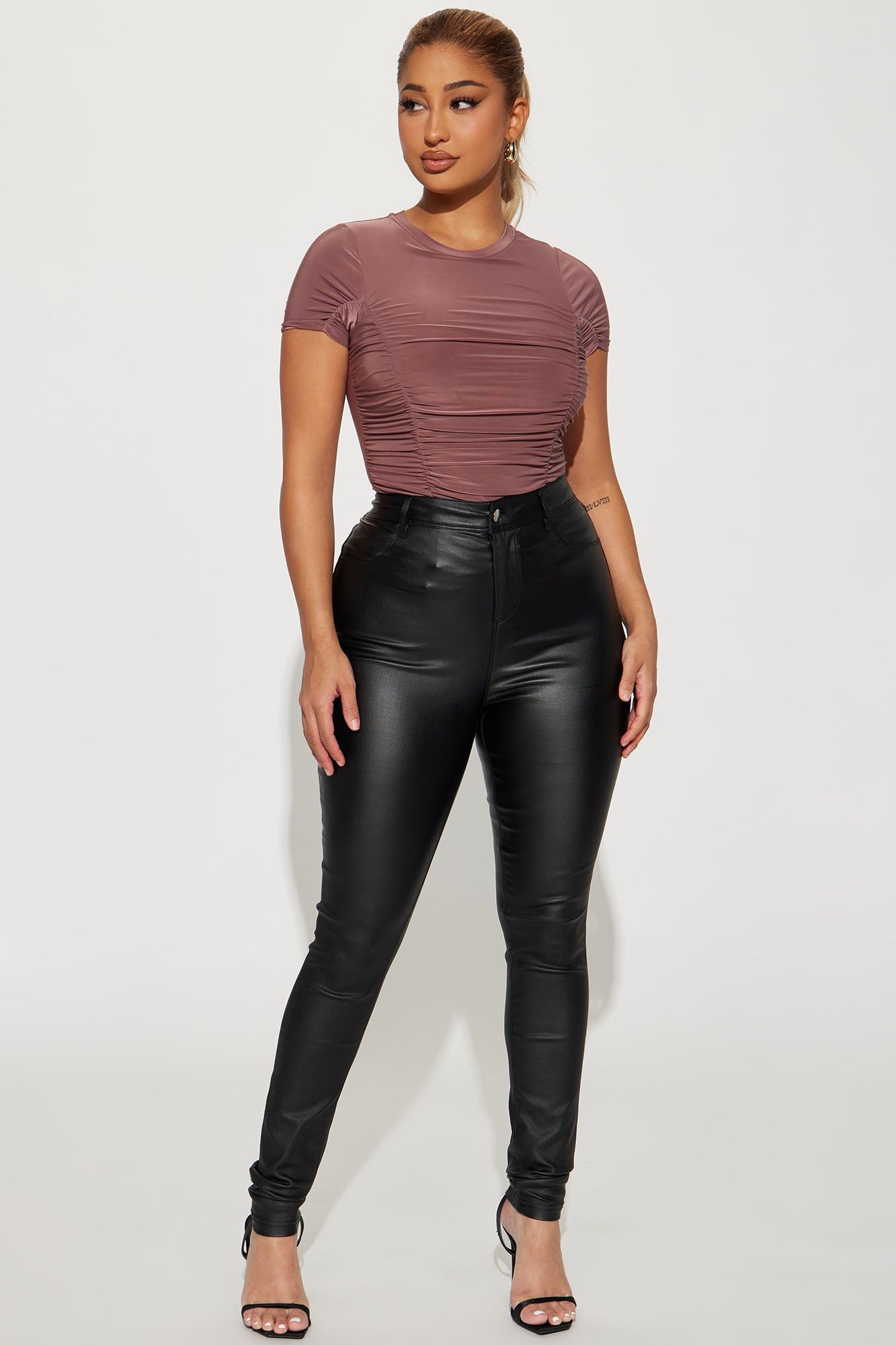 If Anything I'm Everything Ruched Top - Mauve sold by Fashion Nova product image thumbnail 2