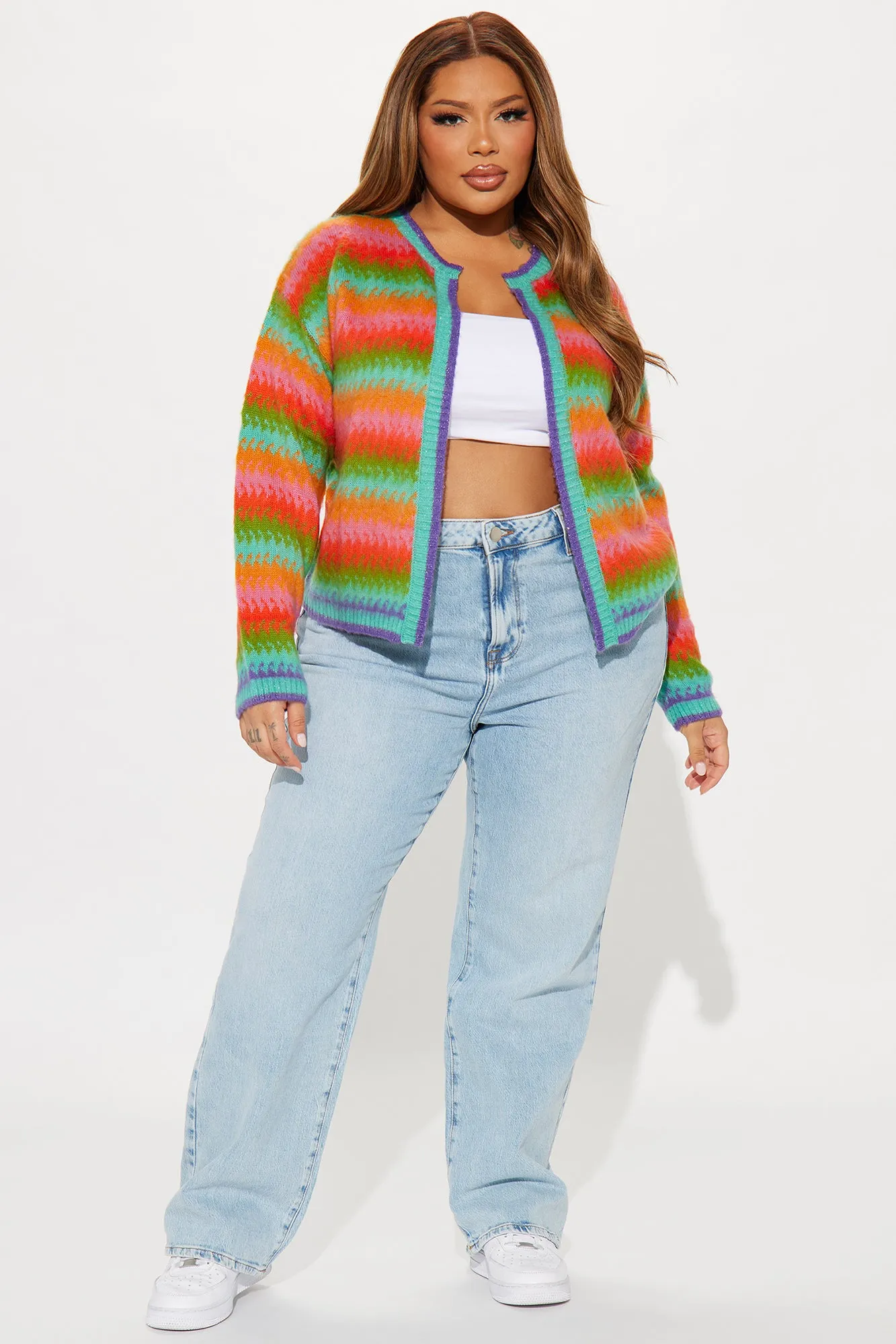 Bright Side Striped Cardigan - Multi Color sold by Fashion Nova product image thumbnail 5