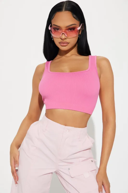 Yelisa Seamless Crop Top - Pink sold by Fashion Nova