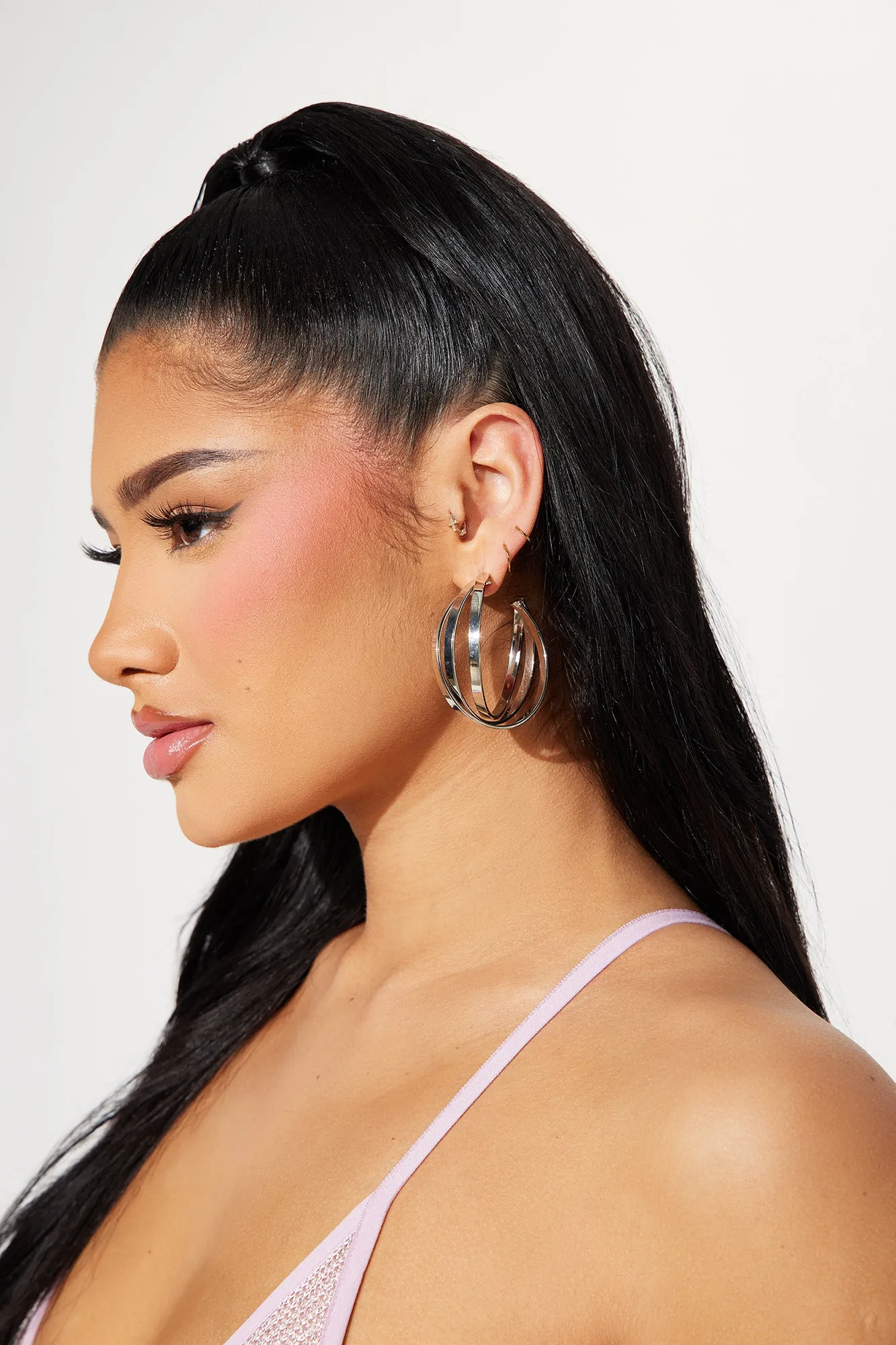 Perfect Illusion Earrings - Silver sold by Fashion Nova product image thumbnail 3