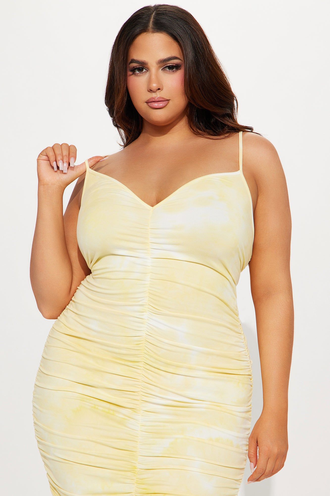 Priscilla Tie Dye Maxi Dress - Yellow sold by Fashion Nova product image thumbnail 5