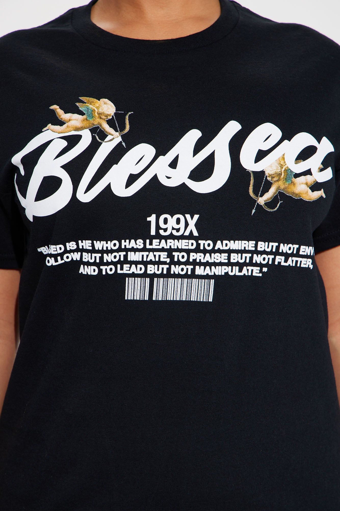 Angel Baby Blessed Graphic Tee - Black sold by Fashion Nova product image thumbnail 3