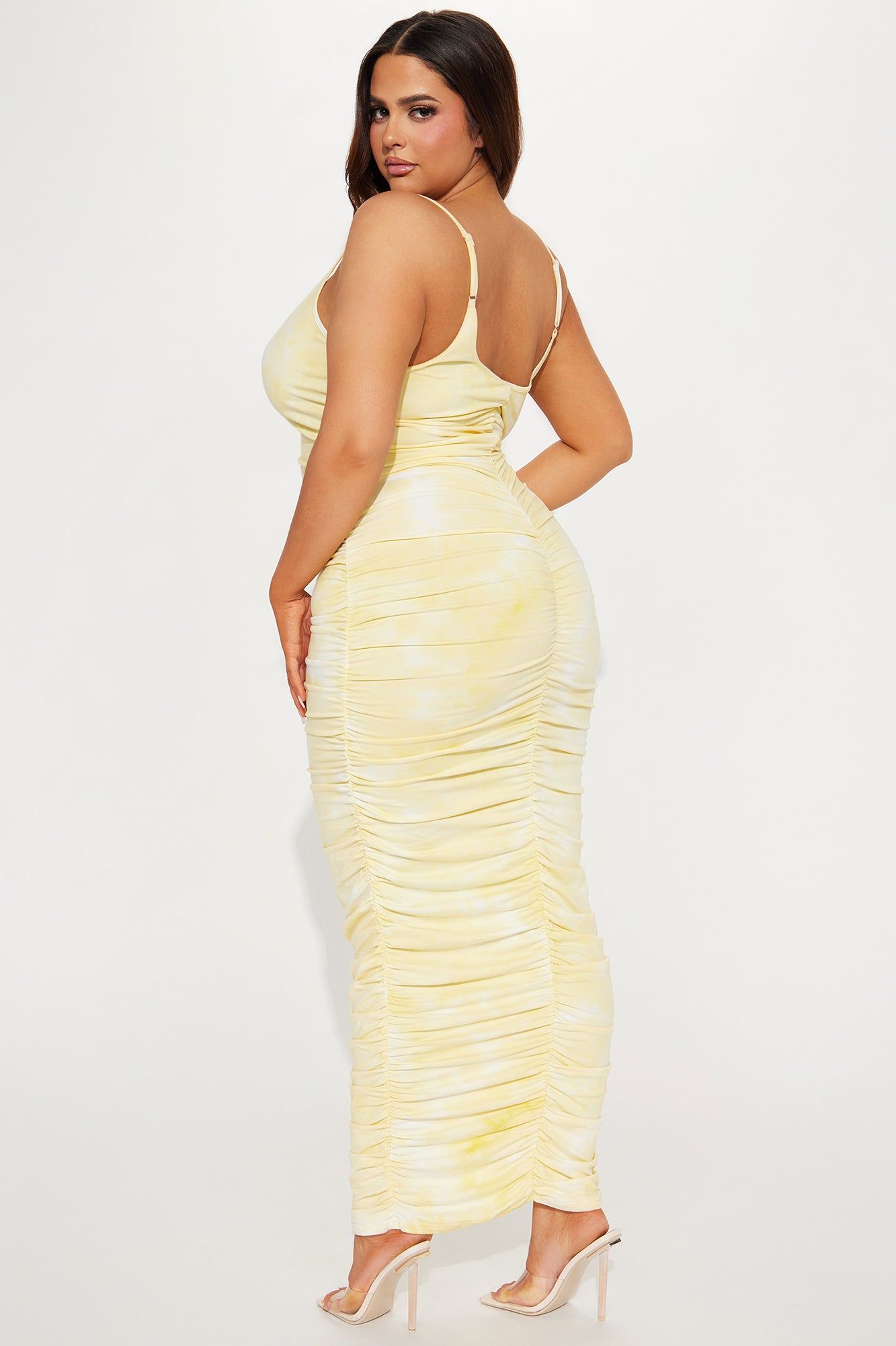 Priscilla Tie Dye Maxi Dress - Yellow sold by Fashion Nova product image thumbnail 6
