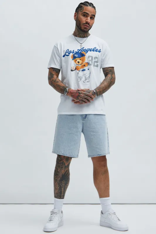LA Bear Short Sleeve Tee - White sold by Fashion Nova