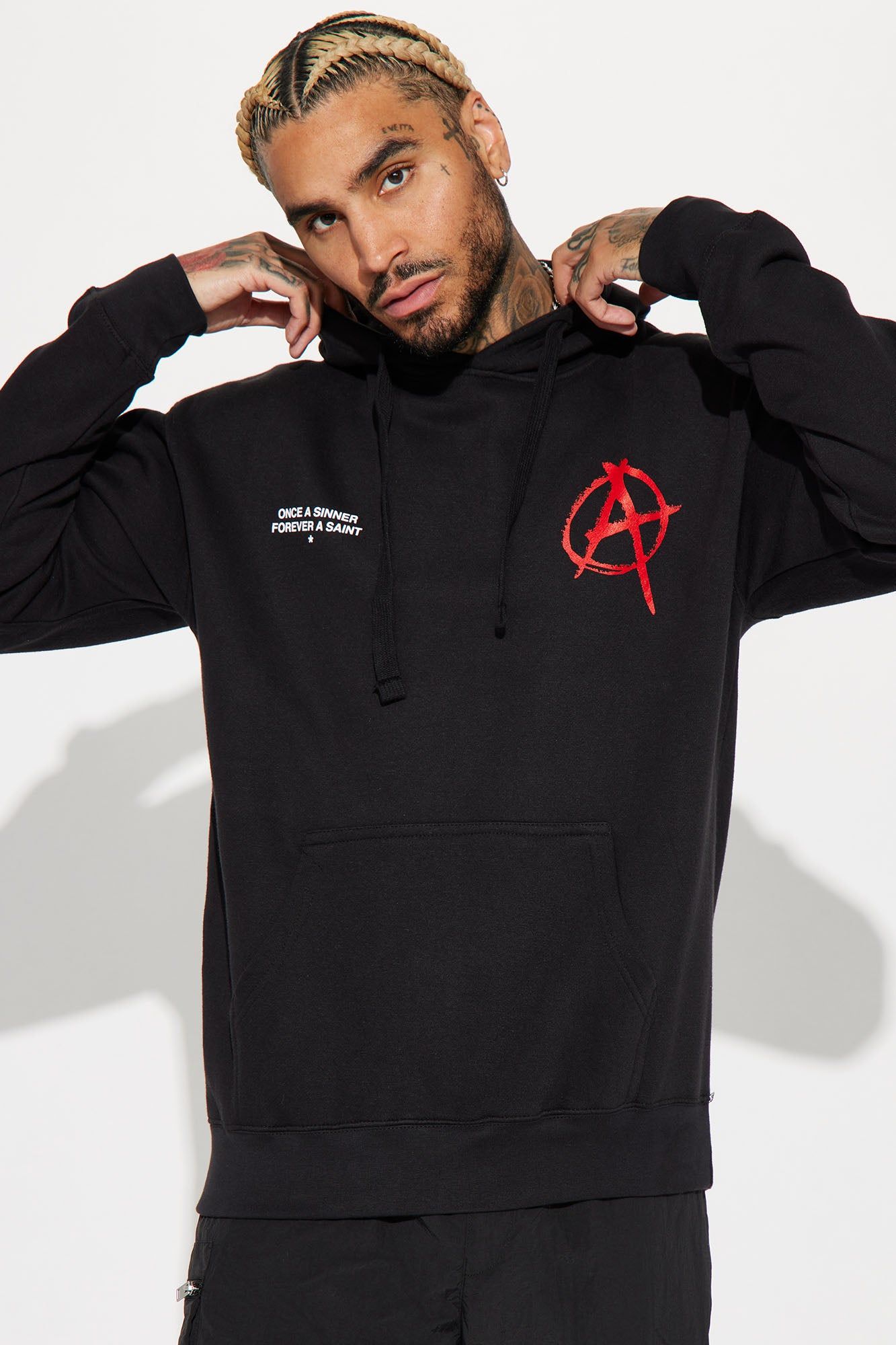 Forever A Saint Hoodie - Black sold by Fashion Nova product image thumbnail 5