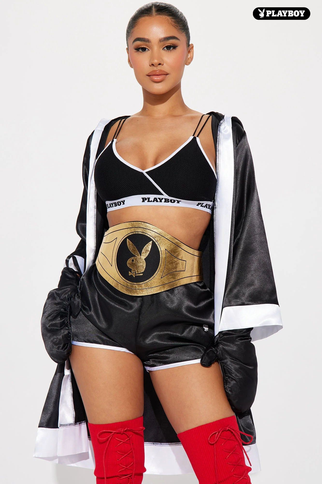 Playboy Knock Out Bunny 5 Piece Costume Set - Black sold by Fashion Nova product image thumbnail 2