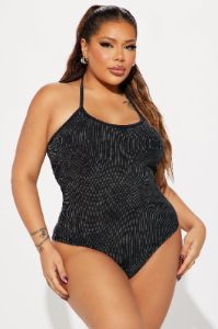 Ari Washed Bodysuit - Black Wash sold by Fashion Nova