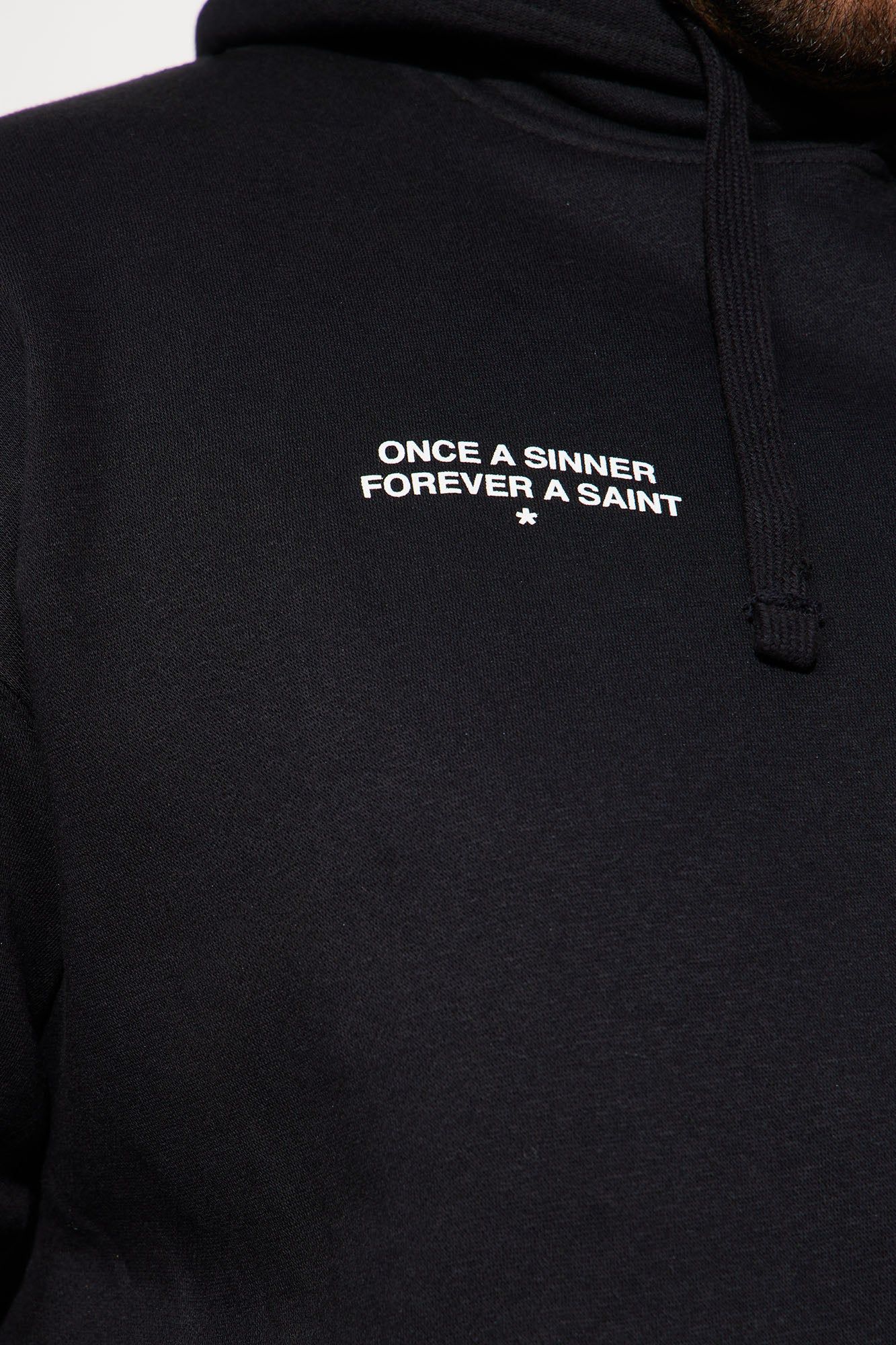 Forever A Saint Hoodie - Black sold by Fashion Nova product image thumbnail 8