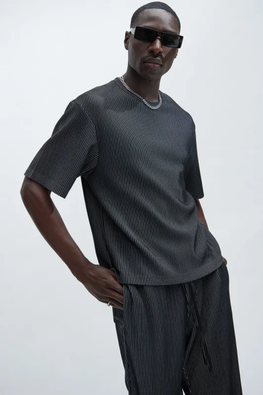 Klarence Short Sleeve Tee - Black/combo sold by Fashion Nova