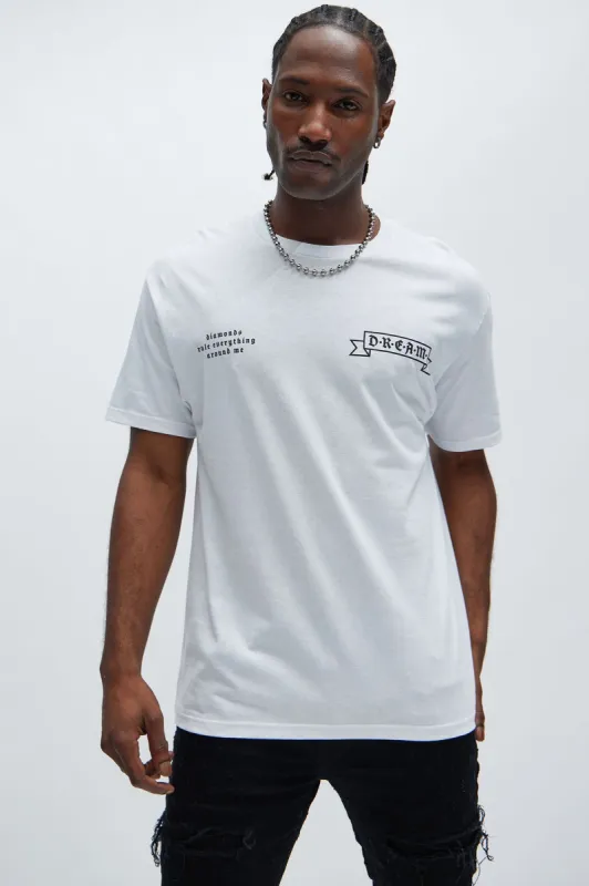 D.R.E.A.M. Official Short Sleeve Tee - White sold by Fashion Nova