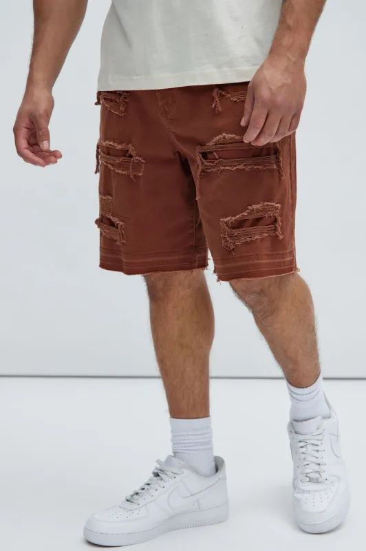 Irving Relaxed Shorts - Chocolate sold by Fashion Nova