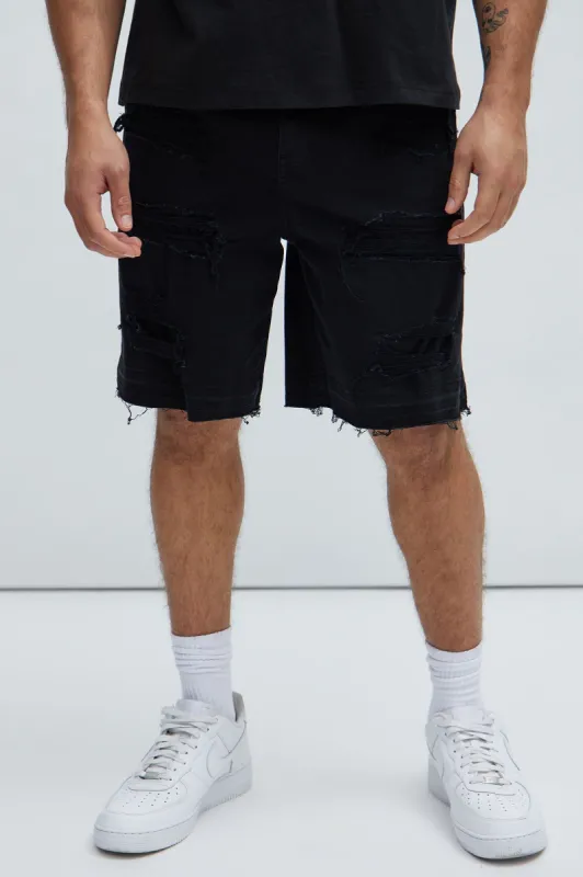 Irving Relaxed Shorts - Black sold by Fashion Nova