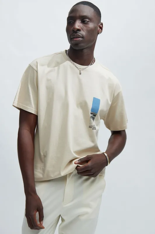 Sand United Short Sleeve Tee - Sand sold by Fashion Nova