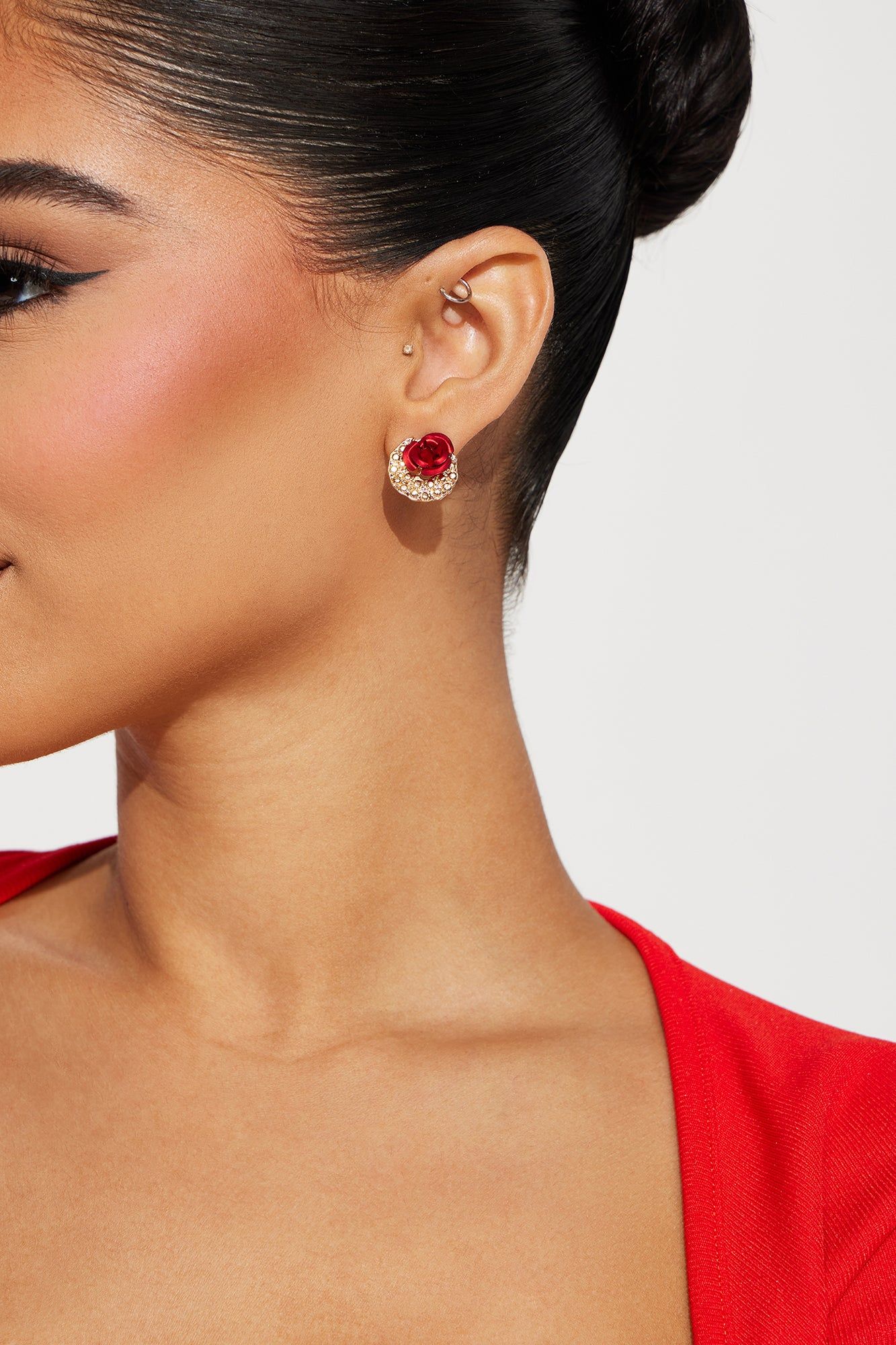 Little Bloom Earrings - Red sold by Fashion Nova