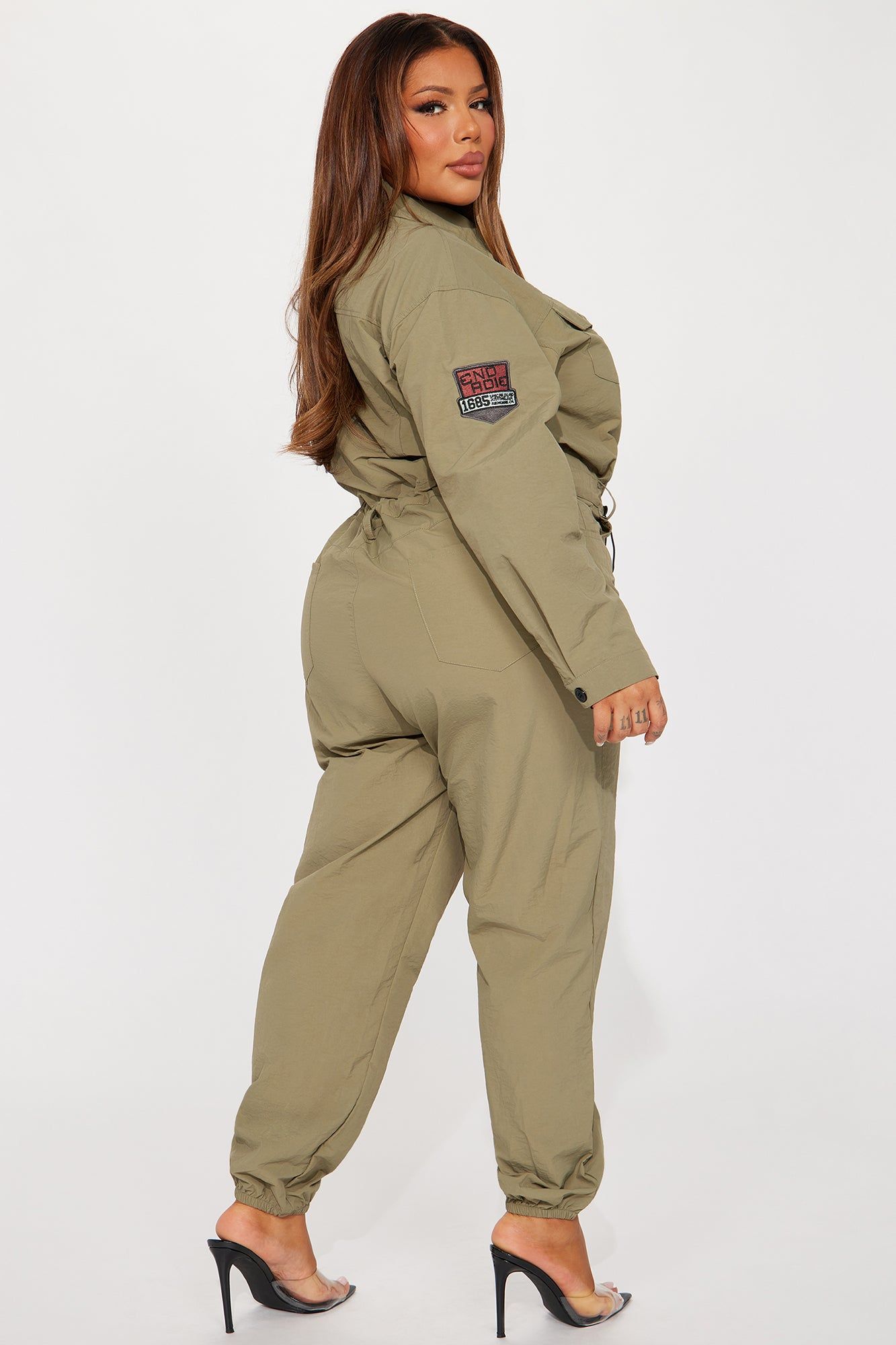 Double Mission Jumpsuit - Olive sold by Fashion Nova product image thumbnail 6