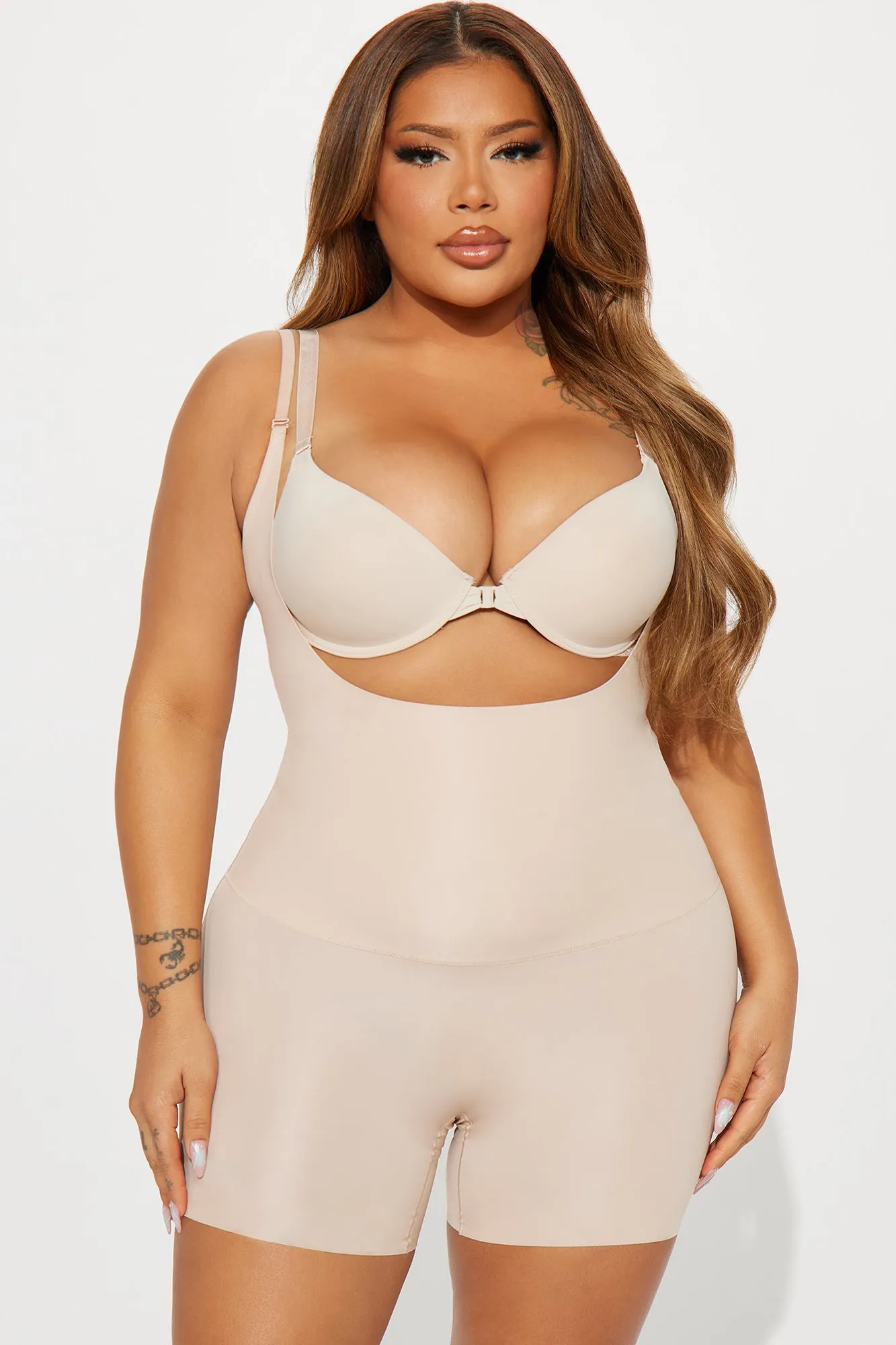 Layer Of Confidence Shapewear Romper - Nude sold by Fashion Nova product image thumbnail 4