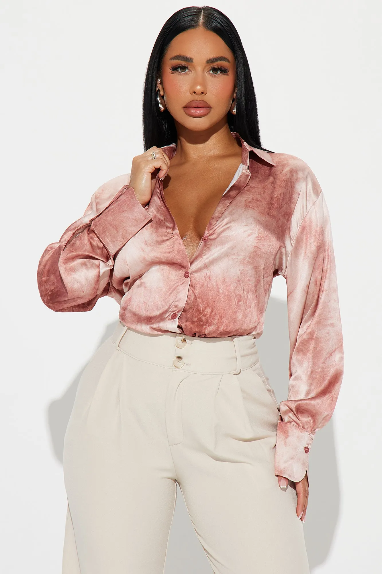 Happy Hour Shirt - Mauve sold by Fashion Nova