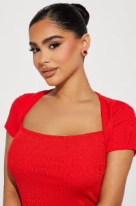 Little Bloom Earrings - Red sold by Fashion Nova