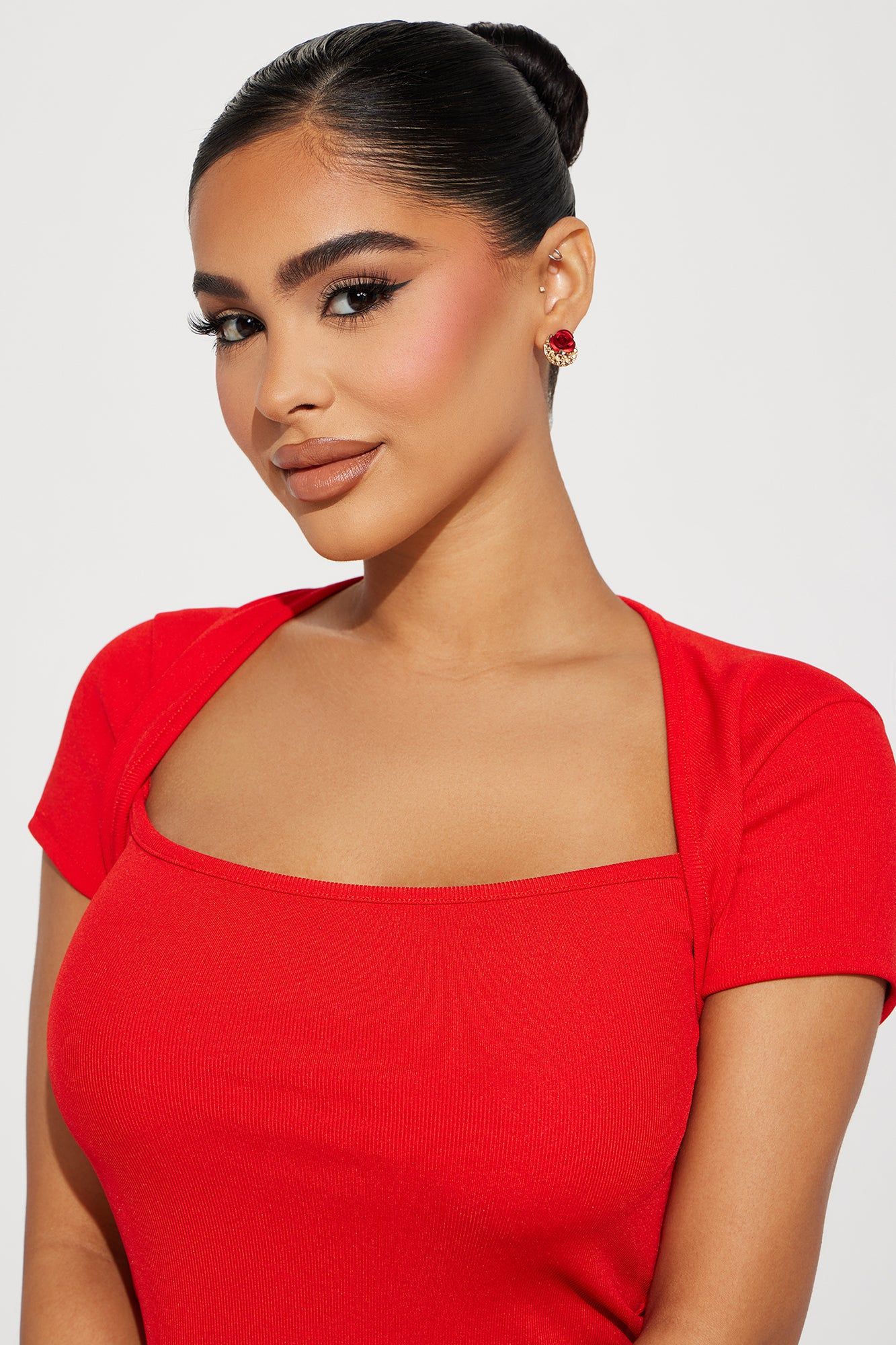 Little Bloom Earrings - Red sold by Fashion Nova product image thumbnail 2