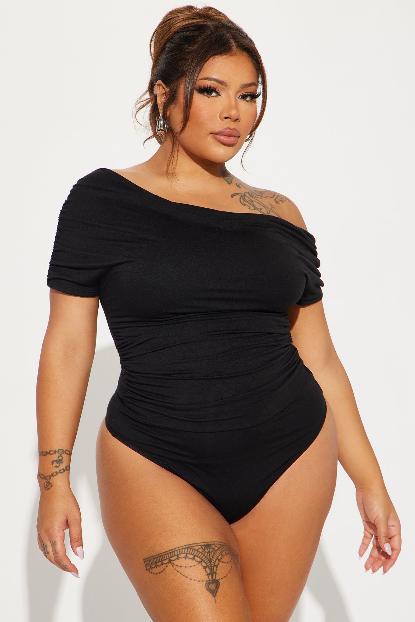 Oksana One Shoulder Bodysuit - Black sold by Fashion Nova product image thumbnail 5