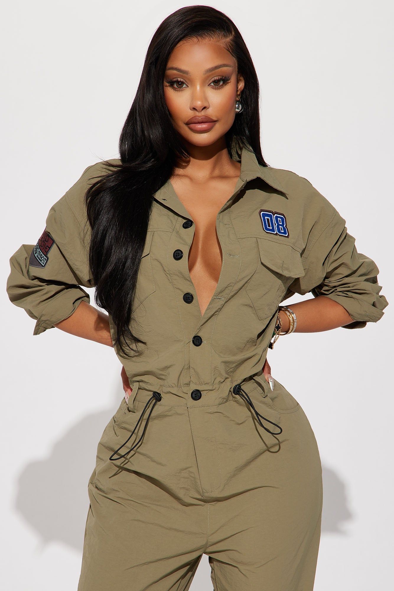 Double Mission Jumpsuit - Olive sold by Fashion Nova product image thumbnail 2