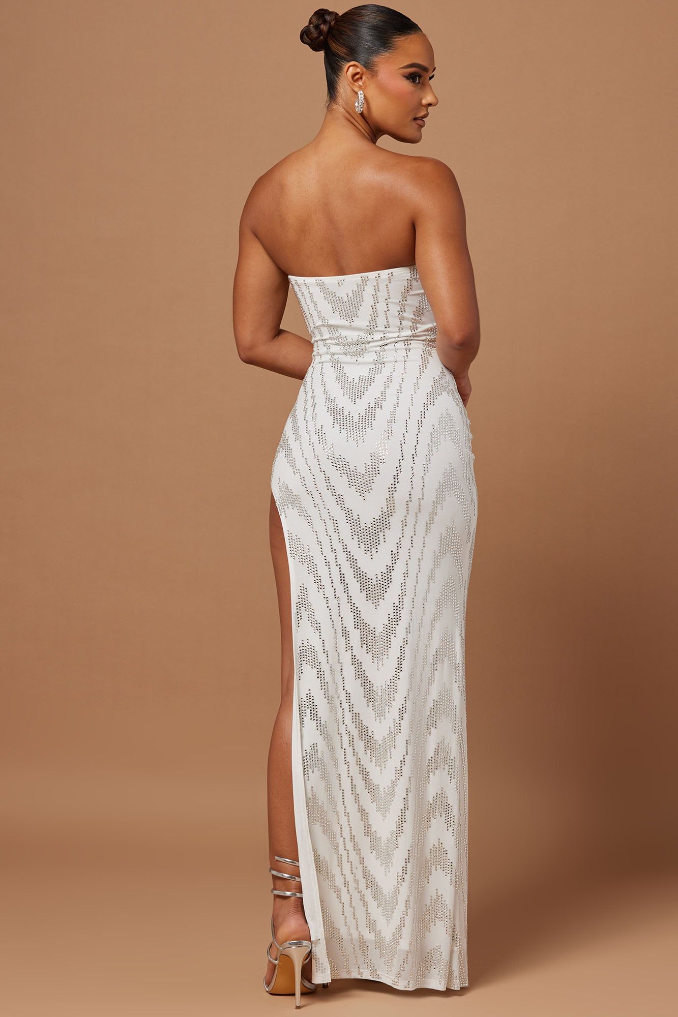 Esme Embellished Maxi Dress - White sold by Fashion Nova product image thumbnail 4