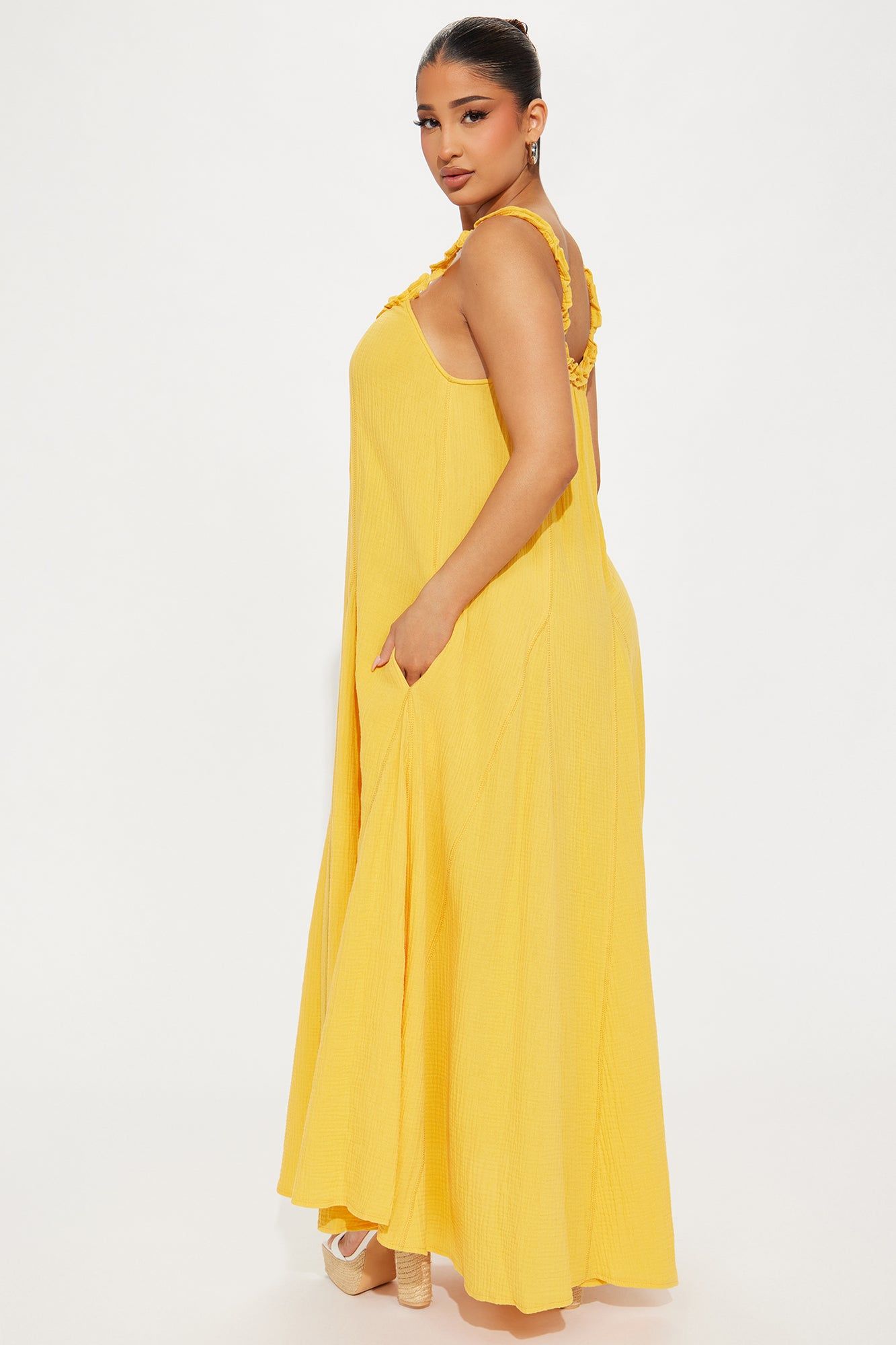 Heide Maxi Dress - Mustard sold by Fashion Nova product image thumbnail 3