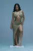 Look My Way Crochet Skirt Set - Taupe sold by Fashion Nova