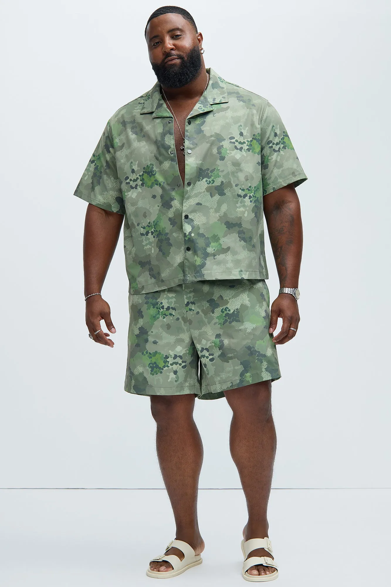 Donwood Camouflage Shirt - Camouflage sold by Fashion Nova product image thumbnail 5