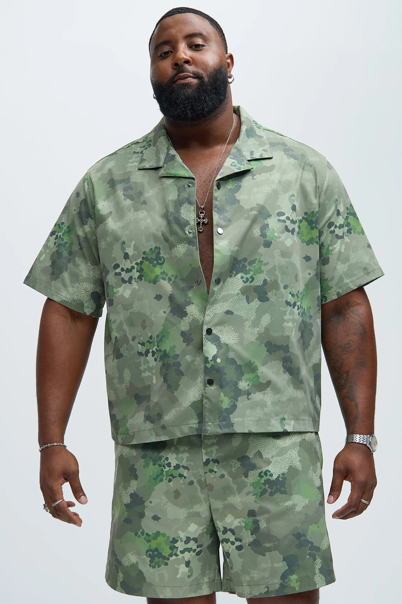 Donwood Camouflage Shirt - Camouflage sold by Fashion Nova product image thumbnail 4