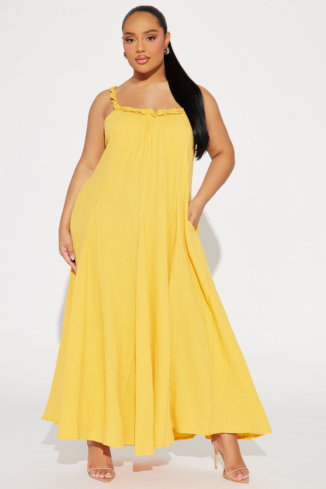 Heide Maxi Dress - Mustard sold by Fashion Nova product image thumbnail 4