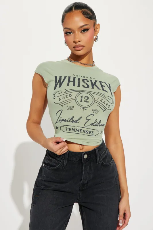 Whiskey Business Backless Tee - Sage sold by Fashion Nova